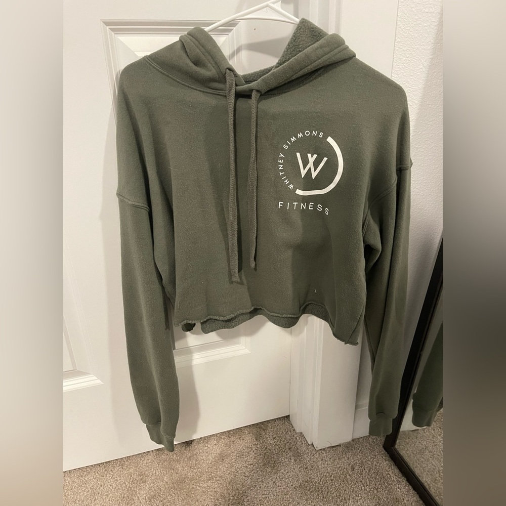 Whitney Simmons soft crop hoodie